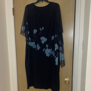 🖤🖤SIMPLY AMAZING FEMININE PLUS SIZE 4X DRESS WITH MESH OVERLAY🖤🖤